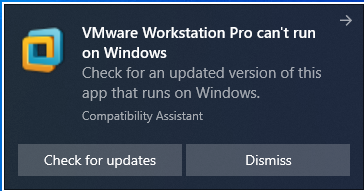 VMware Workstation 14.1.7/12.5.9/15.5 Pro Can’t Run On Windows