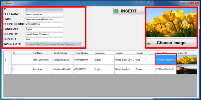 How To Display Selected Row From Datagridview To Textboxes On Cell Click
