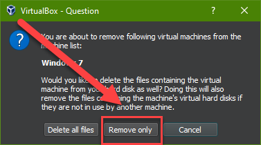 How To Remove And Add Virtual Machine Virtualbox Temporarily Without Deleting Files Remove Only